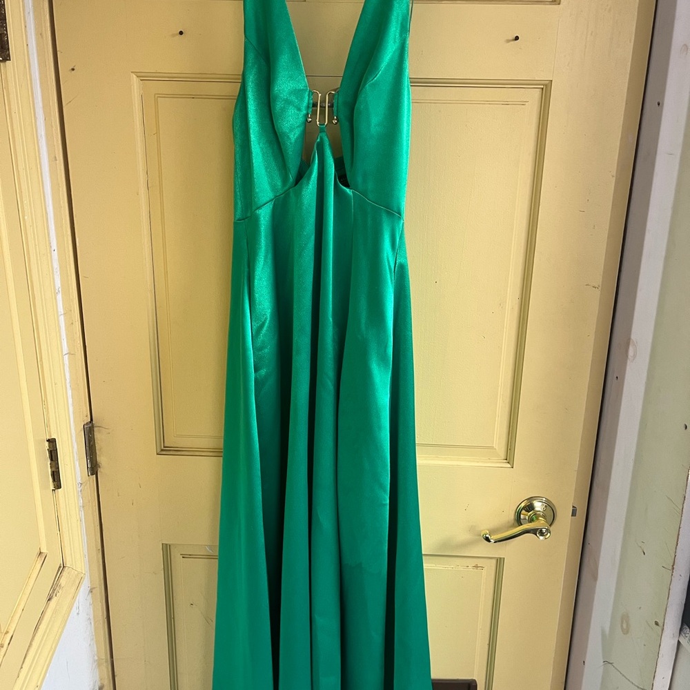 Elegant Adriana PappelGreen Evening Gown